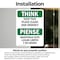 Signmission Safety Culture Sign, 5 in Width, Vinyl Decal, Rectangle, Bilingual OS-2PACK-TS-D-57-L-11839 - alternate 6